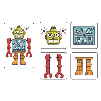 Jeu de cartes Djeco Mémo Robots