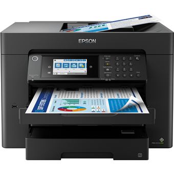Epson WorkForce WF-7840DTWF - Multifunktionsdrucker - Farbe - Tintenstrahl - A3 (297 x 420 mm) (Original) - A3 (Medien) - bis zu 25 Seiten/Min. (Drucken) - 550 Blatt - 33.6 Kbps - USB 2.0, LAN, Wi-Fi(n), USB-Host - 1