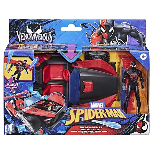 Figurine Spider-Man Marvel VenomVersus Epic World of Action Miles Morales Bolide de course Remix