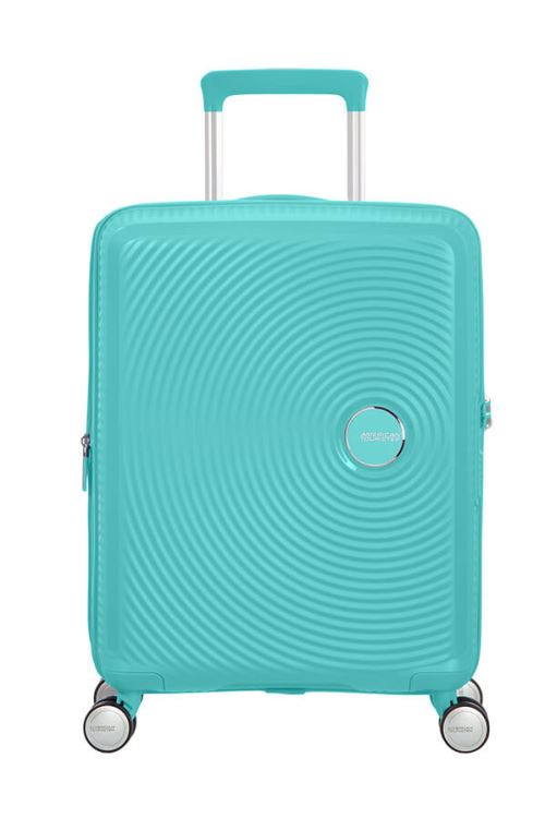 American Tourister Soundbox Trolley S 4R 55cm, erweiterbar Poolside Blue