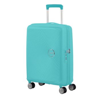 Valise American Tourister Soundbox 4 roues Extensible 55 cm Bleu