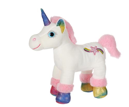 Peluche Gipsy Licabella Sparkle Sonore 30 cm Blanc et Rose