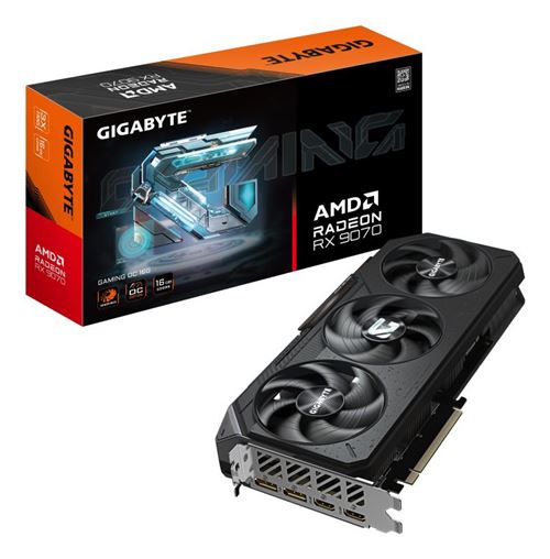 Carte Graphique Gigabyte AMD Radeon RX 9070 GAMING OC 16G