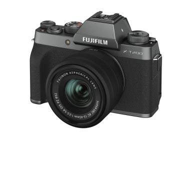 Appareil photo hybride Fujifilm X-T200 gris foncé + XC 15-45mm f/3.5-5.6 OIS PZ noir - 1