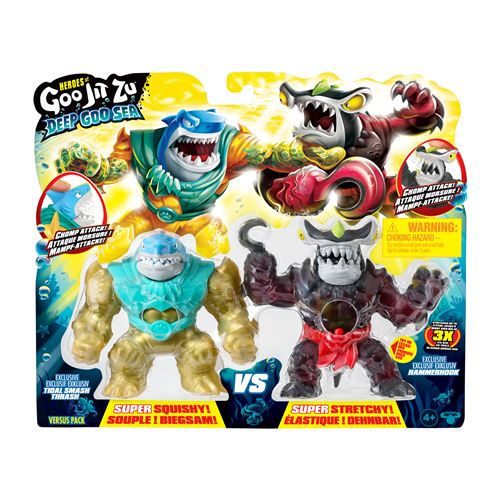 Figurines Goo Jit Zu Deep Goo Sea Thrash vs Hammerhead