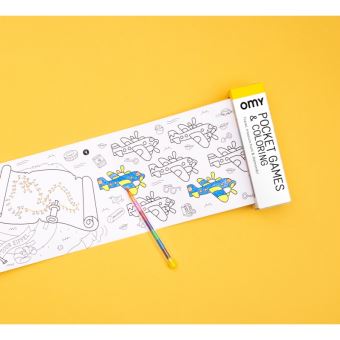 Jeux de poche à colorier Omy Atlas