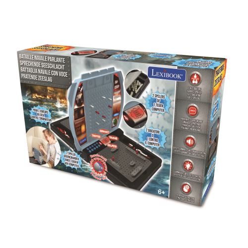 Jeu De Stratégie Lexibook Bataille Navale Électronique Parlante Lumineuse