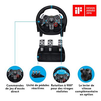 Pack Volant et Pédales Logitech G29 Driving Force pour PC/PS3/PS4 Noir -  Volant gaming - Achat & prix