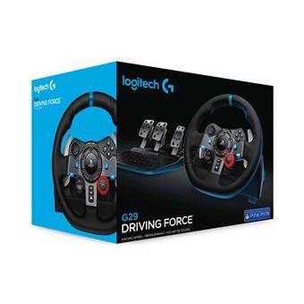 Volant gaming Logitech Pack Volant et Pédales G29 Driving Force pour PC/PS3/ PS4 Noir