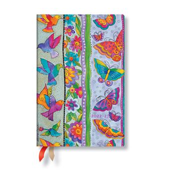 Agenda scolaire Paperblanks 2022 2023 1 Jour par page Colibris Papillons Mini