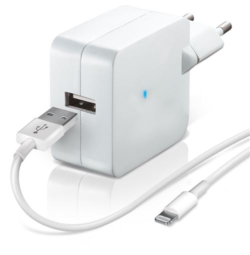 TEMIUM CHARG SECT 1USB+CAB LIGHT BLANC
