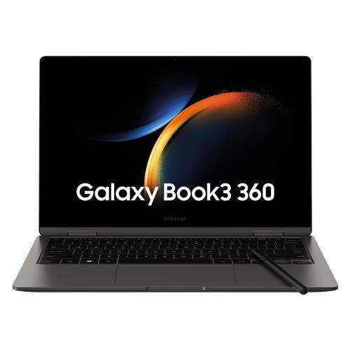 PC portable Samsung Galaxy Book3 360 13,3 Intel Core I5-1340P 16 Go RAM 512 Go SSD Gris