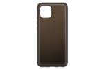 Coque souple pour Samsung Galaxy A03 Noir et Transparent