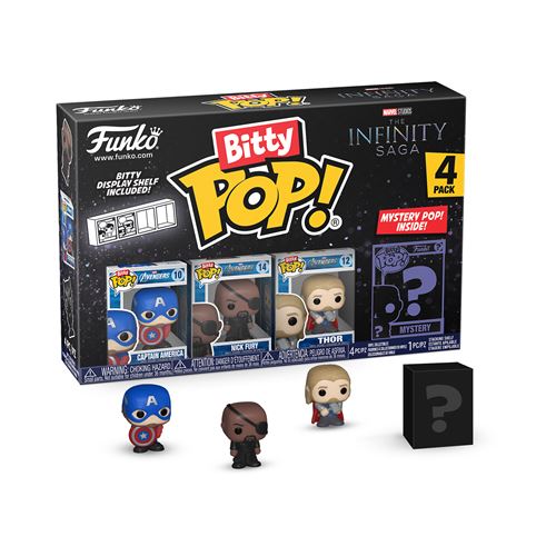 Pack 4 figurines Funko Bitty Pop Marvel Captain America
