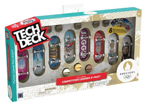 Coffret Jeux Olympiques Paris 2024 Tech Deck 8 Finger Skates