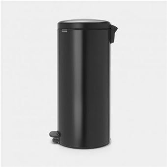 Poubelle à pédale newicon 30 l noir mat code g - Brabantia - Noir - Métal