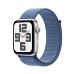 Apple Watch SE GPS, boîtier en Aluminium Argent de 44 mm avec boucle sport Bleu Hiver