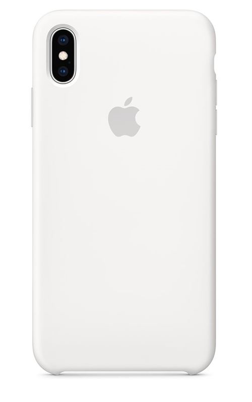 Coque en silicone Apple Blanc pour iPhone XS Max