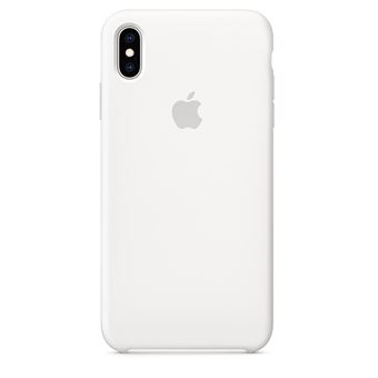 Coque en silicone Apple Blanc pour iPhone XS Max