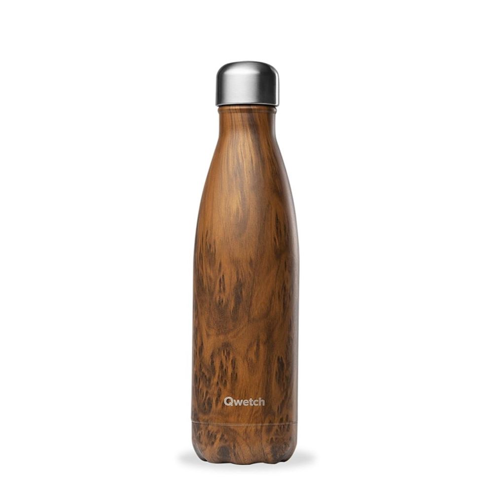 Bouteille Isotherme Kids Qwetch Vert 500ml - Gourde Nomade Inox 24h Froid 12h Chaud