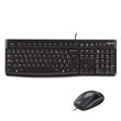Pack Clavier filaire + Souris filaire Logitech Desktop MK120 Noir