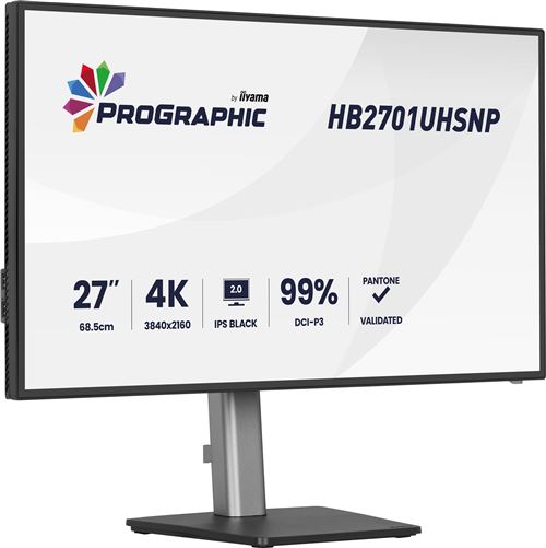 Iiyama Noir Ecran Pc Prographic Hb2701uhsnp-B1 27" 4K Uhd