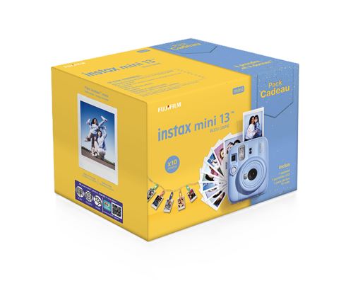 Pack Appareil Photo Instantané Fujifilm Instax Noël Mini 13™ Bleu + Pack Film Instax™ Mini 10 Vues + Guirlande Led