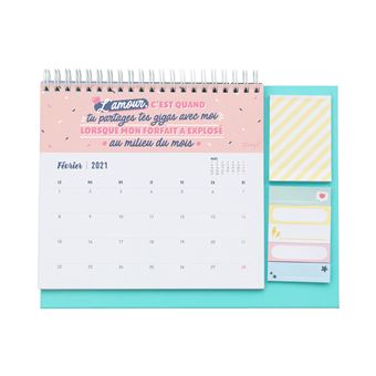 Calendrier de bureau 2021 Mr. Wonderful est là pour te combler de joie