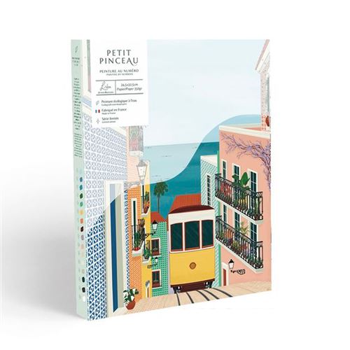 Peinture au numero - Petit Pinceau  Lisbon Tram par Vero Illustrates