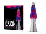 Lampe à poser Itotal Lave à base argentée Liquide Violet et Rose 30 W