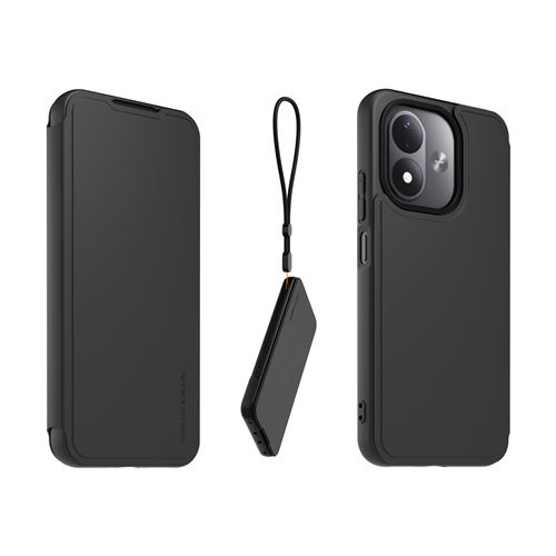 folio avec dragonne amovible pour Xiaomi Redmi Note 17 4G et 5G