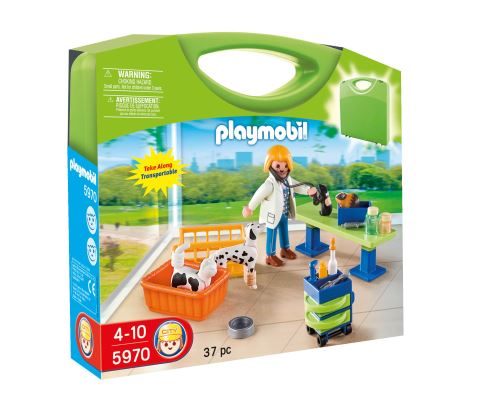 Playmobil City Life 5970 Valisette vétérinaire et animaux