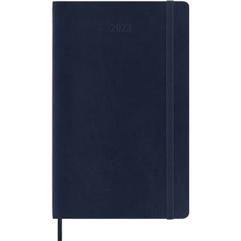 Agenda scolaire Moleskine 2022 2023 Semainier Horizontal grand format Souple Bleu Saphir