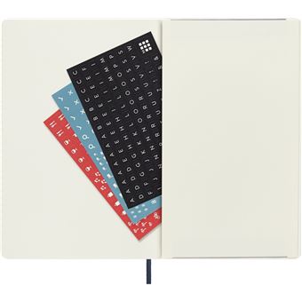 Agenda scolaire Moleskine 2022 2023 Semainier Horizontal grand format Souple Bleu Saphir