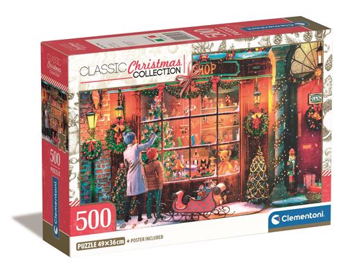 Puzzle 500 pièces : 'ancien Magasin de noël Clementoni Puzzles - vue 9