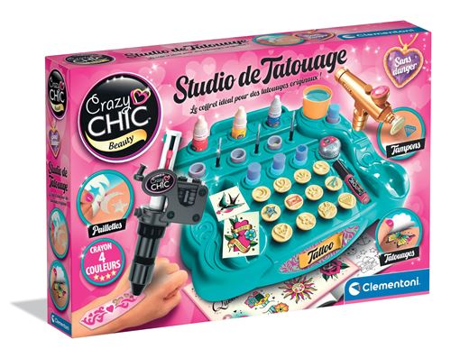 Jeu d'imitation Clementoni Studio de tatouage État correct - Clementoni reconditionné disponible sur Fnac
