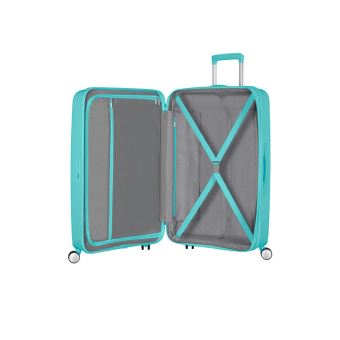 Valise American Tourister Soundbox 4 roues Extensible 67 cm Bleu