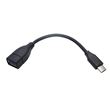 Adaptateur USB Type A Femelle vers USB Type C Temium 10 cm Noir