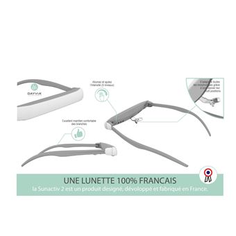 Lunettes de Luminothérapie Dayvia Sunactiv 2 Blanc