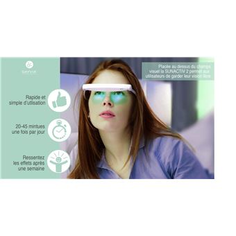 Lunettes de Luminothérapie Dayvia Sunactiv 2 Blanc