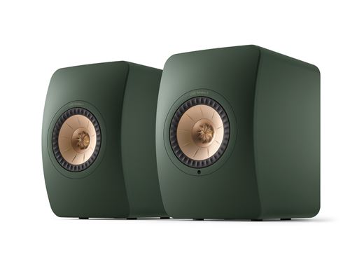 Enceintes connectées Hi-Fi KEF LS50 Wireless II Vert vendues par paire