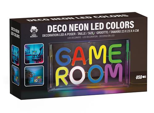 Deco Neon Led Geek Monkeys modèle Game Room
