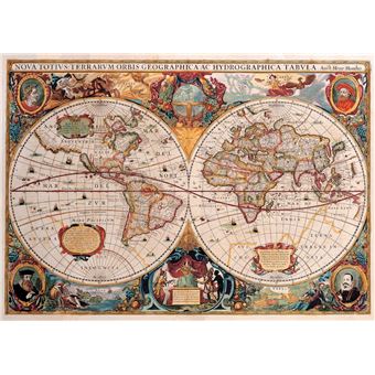 Puzzle Peter Pauper Carte ancienne du monde 1000 pièces 50 x 70 cm