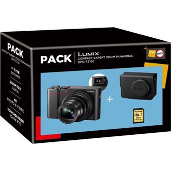 5 Sur Pack Compact Panasonic Lumix Dmc Tz101 Noir Housse