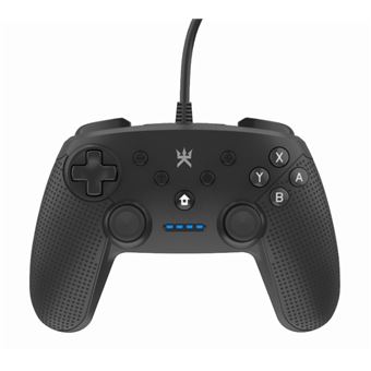 Manette filaire Alpha Omega Players Noir pour Nintendo Switch PC et Android