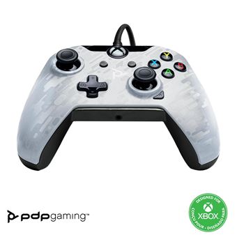 Manette Xbox One et PC filaire PDP Blanc spectral