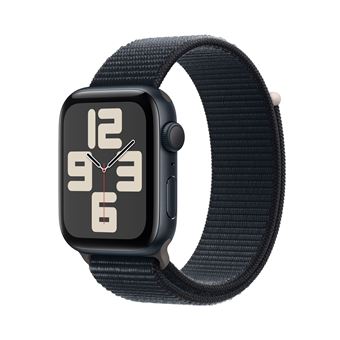 Apple Watch SE GPS, boîtier en Aluminium Minuit de 44 mm avec boucle sport Minuit