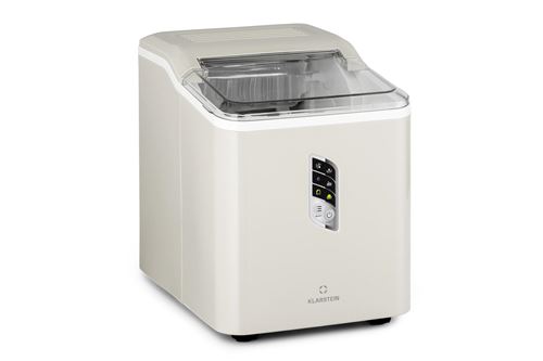 Machine À Glaçons - Glace Carbonique - 12Kg/24H - Machine À Glace - 2 Tailles - Glaçons Prêts En 9Min - 1,5L - Ecran LCD - Blanc