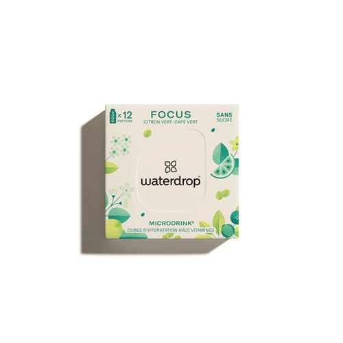 Pack de 12 portions Waterdrop MicroDrink Focus MD72-FX-FR-1 Vert