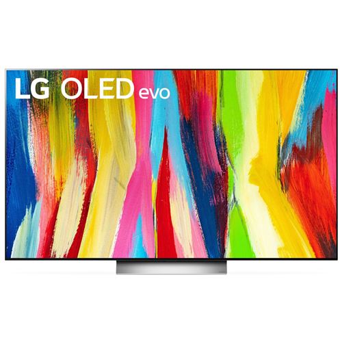 TV LG OLED77C2 4K UHD 77 Smart TV 2022 Blanc Gris